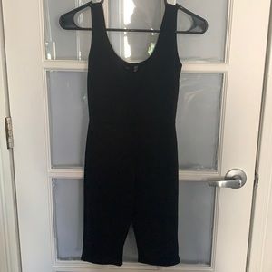Black fitted romper missguided size 0